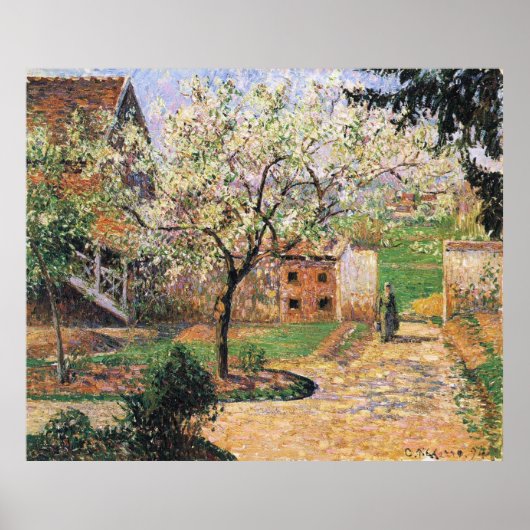 Poster Arbre à prune, Eragny Camille Pissarro (Devant)