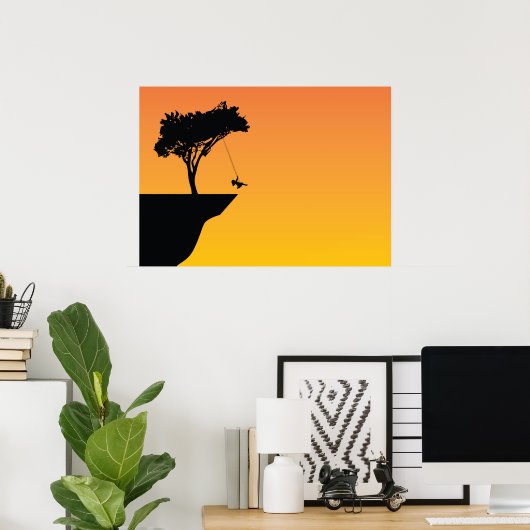 Poster Arbre à scier (Bureau à domicile)