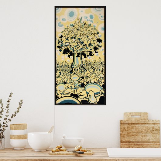 Poster Arbre à singes (Cuisine)