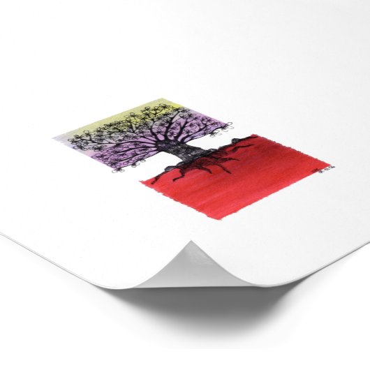 Poster arbre africain (Coin)