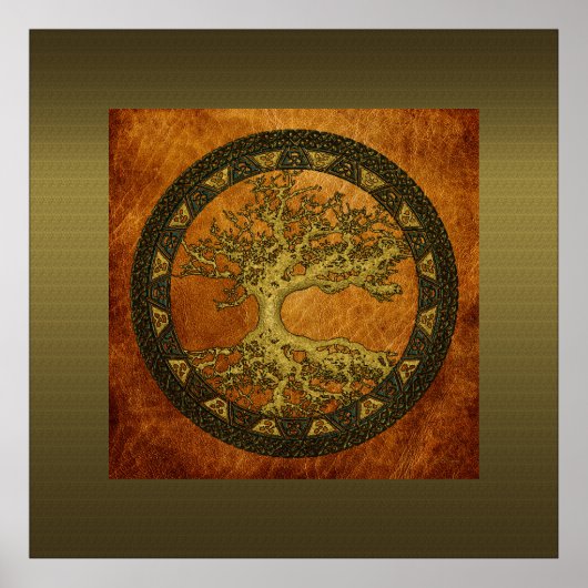 Poster Arbre ancien de vie (Devant)