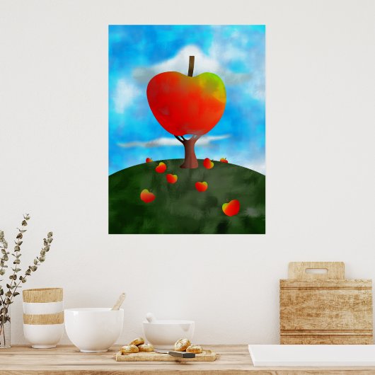 Poster Arbre Apple (Cuisine)