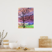 Poster Arbre arc-en-ciel Sky Barren (Cuisine)