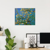 Poster Arbre aux amandes en fleurs par Vincent van Gogh (Bureau à domicile)