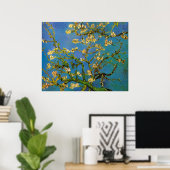 Poster Arbre aux amandes en fleurs par Vincent van Gogh (Bureau à domicile)