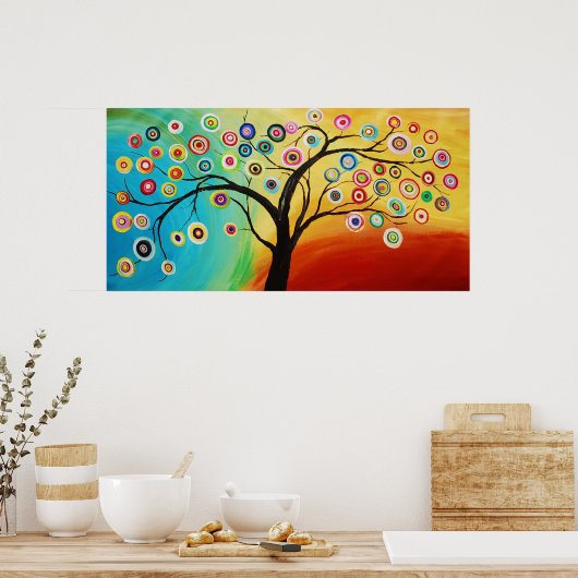 POSTER ARBRE BLANC (Cuisine)