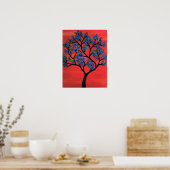 Poster Arbre bleu (Cuisine)