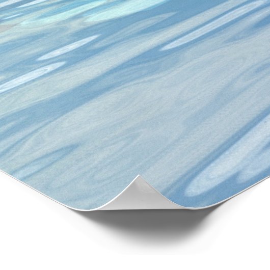 Poster Arbre bleu cristal (Coin)