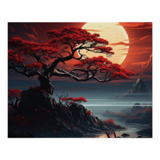 Poster Arbre bonsaï (Devant)
