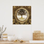 Poster Arbre Brown de l'arbre de vie (Cuisine)