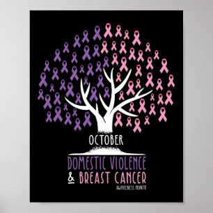 Poster Arbre - Cancer du sein et sensibilisation à la vio