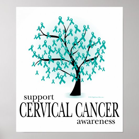 Poster Arbre cancéreux du col de l'utérus (Devant)