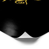 Poster Arbre Celtique Jaune (Coin)