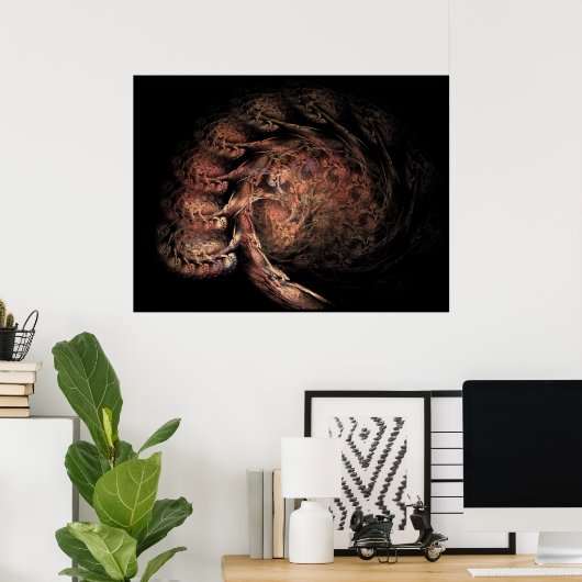 Poster Arbre cérébral (Bureau à domicile)