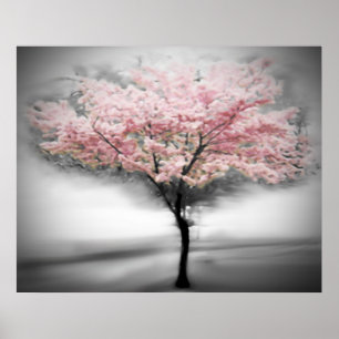 Poster Arbre cerise