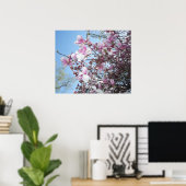 Poster Arbre cerise en fleurs (Bureau à domicile)