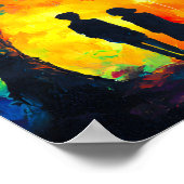 Poster Arbre coloré d'amour (Coin)