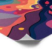 Poster Arbre cosmique vibrant (Coin)