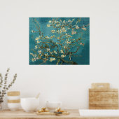 Poster Arbre d'amande en fleurs - Van Gogh (Cuisine)