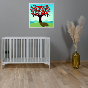 Poster Arbre d'amour - Aimer tree