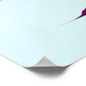 Poster Arbre d'amour Arbre des Coeurs Pastel Rose Romanti (Coin)