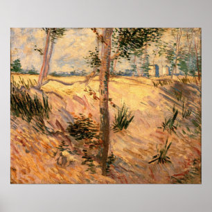 Poster Arbre dans un champ un jour ensoleillé par Vincent