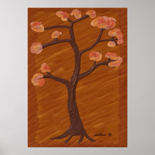 Poster Arbre d'automne (Devant)