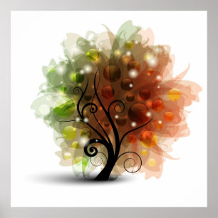 Poster Arbre d'automne