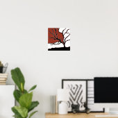 Poster Arbre d'automne (Bureau à domicile)