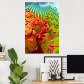 Poster Arbre d'automne coloré (Bureau à domicile)