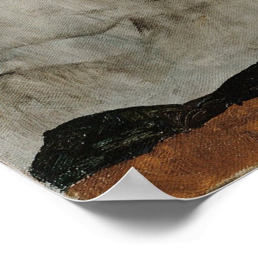 Poster Arbre d'automne en mouvement par Egon Schiele (Coin)