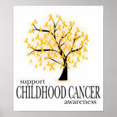 Poster Arbre de cancer de l'enfance (Devant)