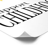 Poster Arbre de cancer de l'enfance (Coin)