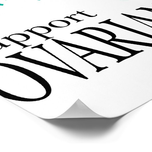 Poster Arbre de cancer de l'ovaire (Coin)