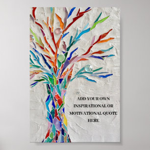 Poster Arbre de citation motivationnel inspirant