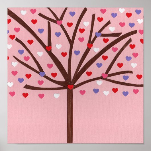 Poster Arbre de coeur (Devant)