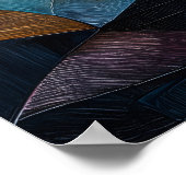 Poster Arbre de coeur de l'amour dans le style verre tend (Coin)