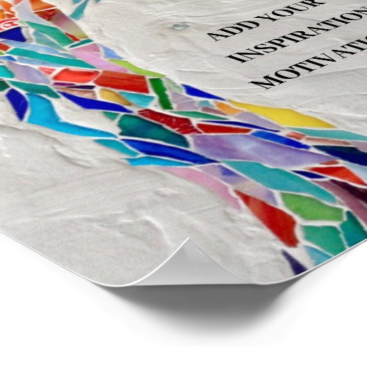 Poster Arbre de devis motivationnel (Coin)