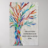 Poster Arbre de devis motivationnel (Devant)