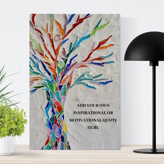 Poster Arbre de devis motivationnel