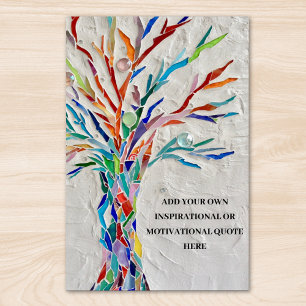 Poster Arbre de devis motivationnel
