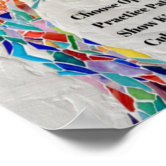 Poster Arbre de devis motivationnel (Coin)