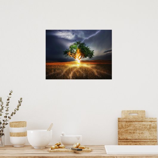 Poster Arbre de frappe de la foudre (Cuisine)
