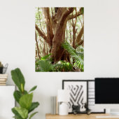 Poster Arbre de goyave fraise et palmiers (Bureau à domicile)