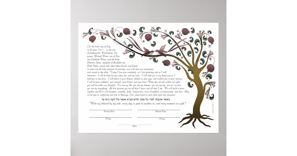 Poster Arbre De Ketubah De La Vie Avec Une Citation Zazzle Be Poster Arbre De Ketubah De La Vie Avec Une Citation Zazzle Be