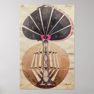 Poster Arbre de la connaissance n° 3 Hilma af Klint