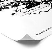 Poster Arbre de la première famille - Simple à grand-pare (Coin)