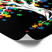 Poster Arbre de la Sensibilisation sur l'autisme de vie M (Coin)