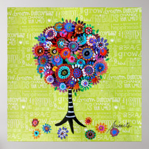 POSTER ARBRE DE LA VIE PAR PRISARTS