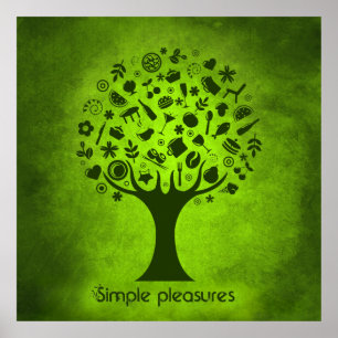 Poster Arbre de loisirs simple